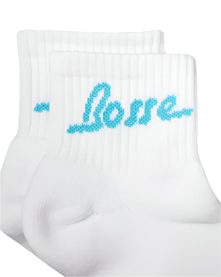 Bosse Ankle Sock with Blue Logo