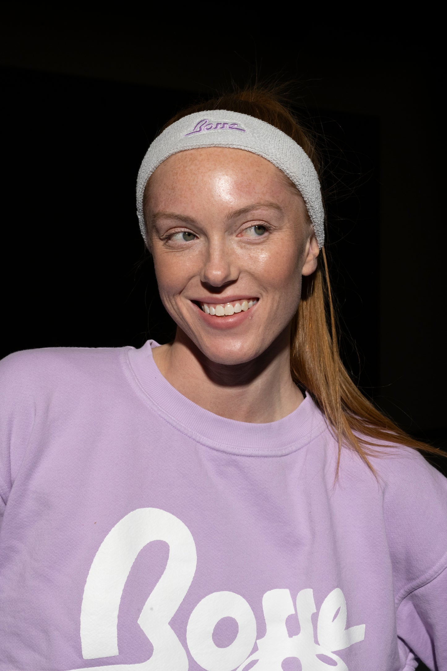 Bosse Headband in Grey & Lavender