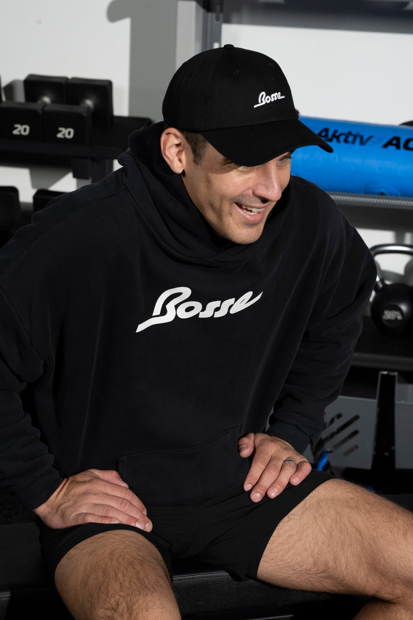 Sport Logo Dad Cap in Black