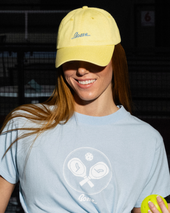 Sport Logo Dad Cap in Yellow
