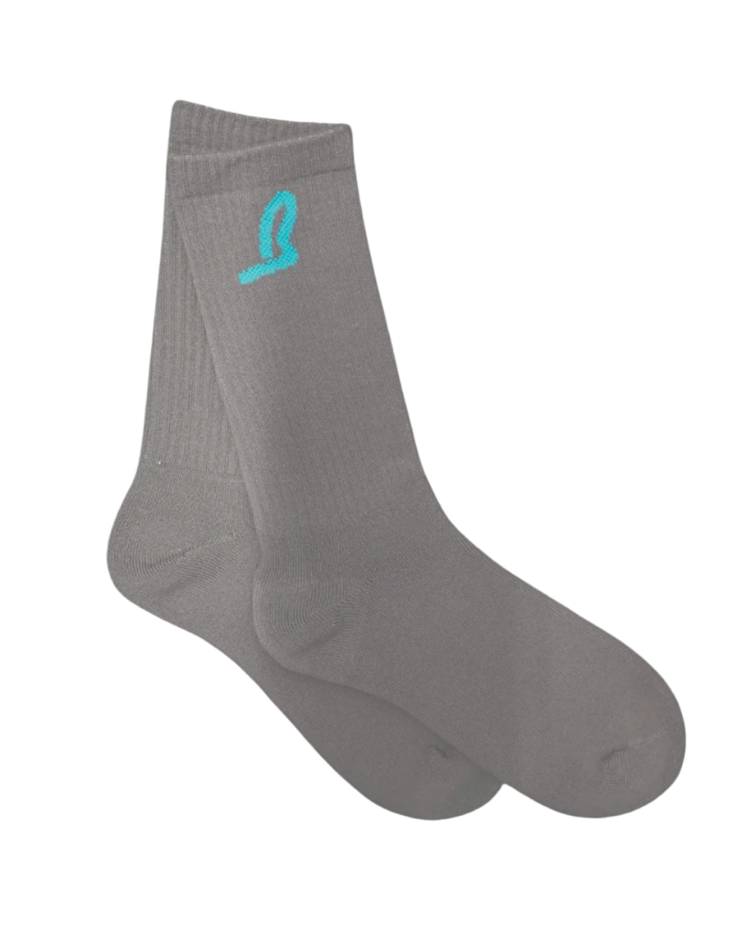 B Crew Sock in Grey