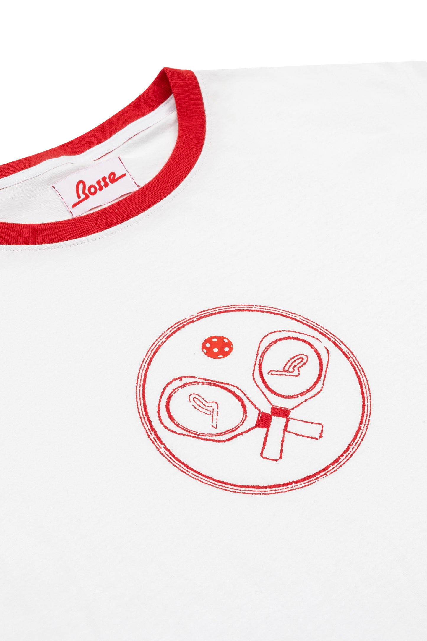 X-Paddle Ringer Tee in Red