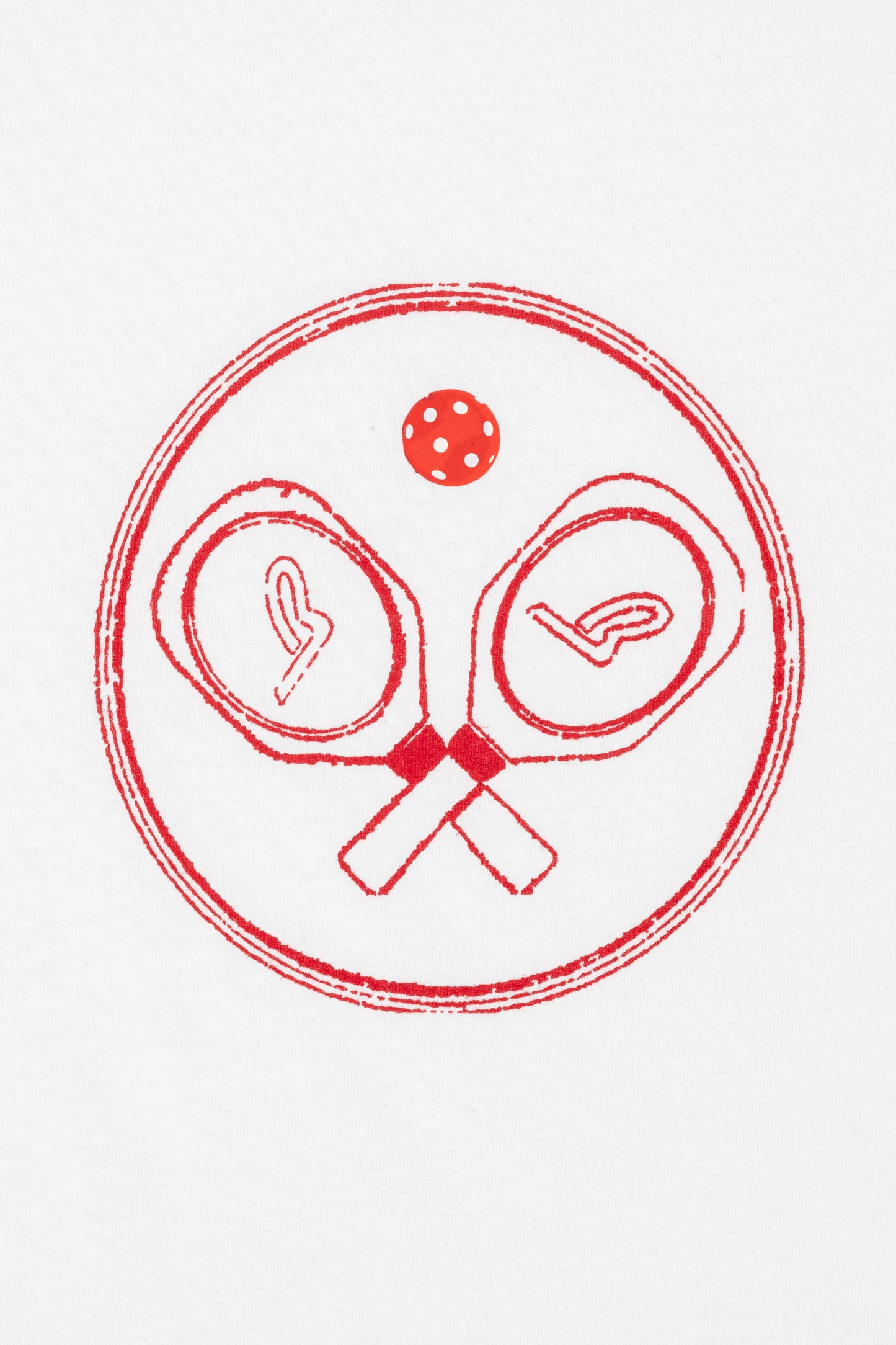 X-Paddle Ringer Tee in Red