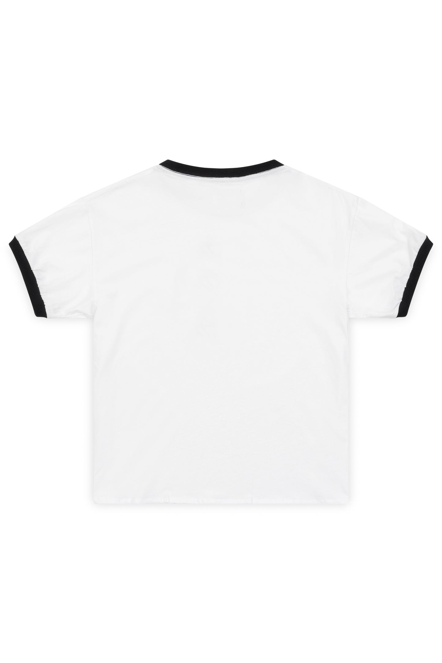 X-Paddle Ringer Tee in Black