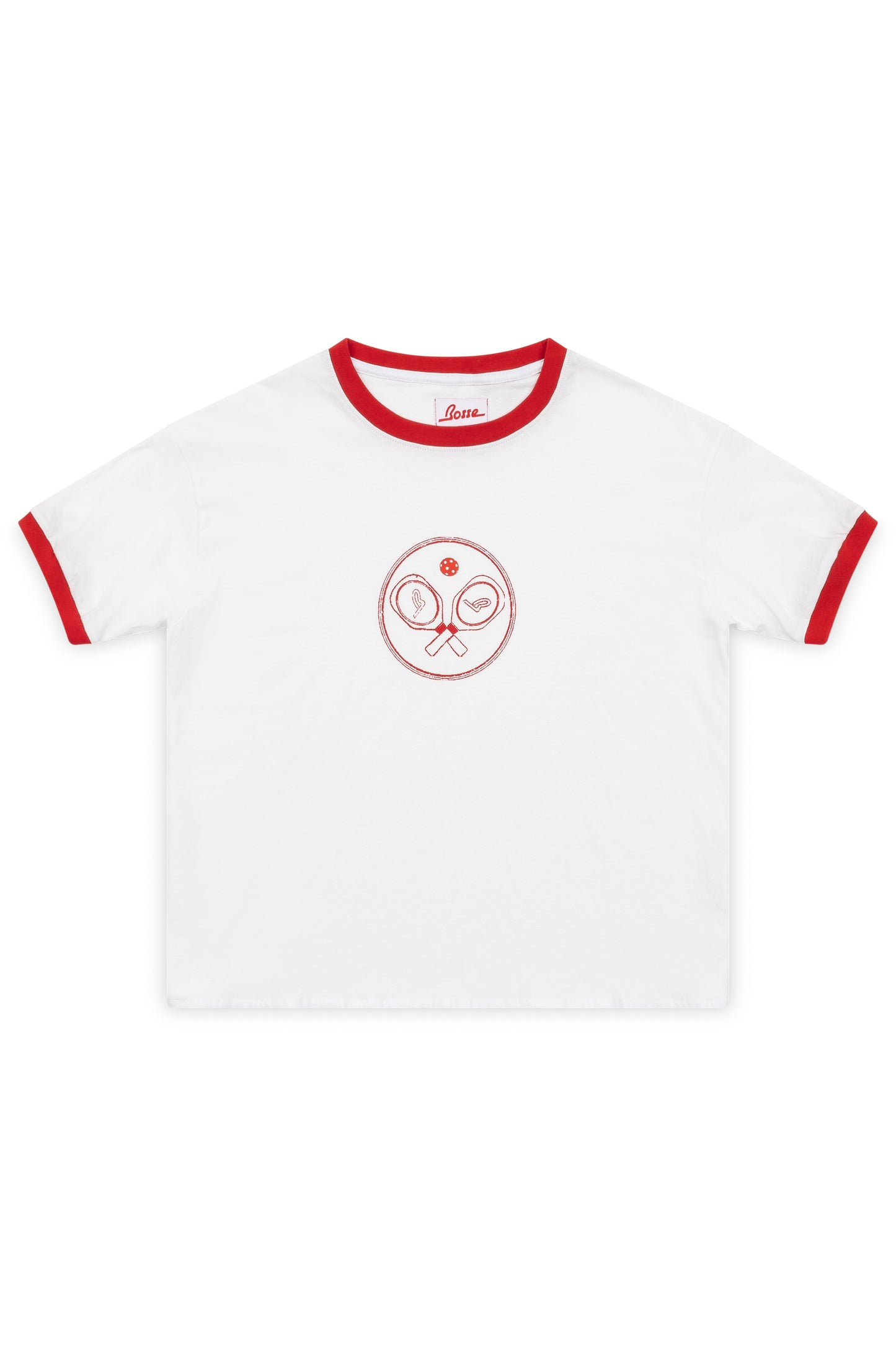 X-Paddle Ringer Tee in Red