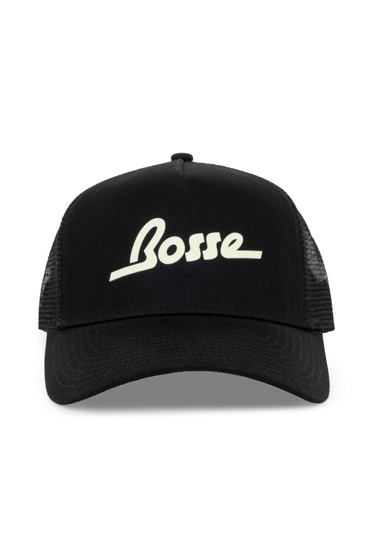 Classic Logo Glow in the Dark Trucker Hat In Black